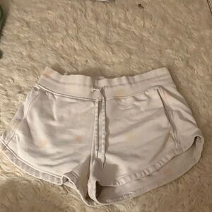 Lululemon Athletica White Athletic Shorts